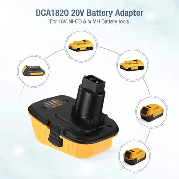 20V Baterijas Adapteri D A1820 par Dewalt 18V Instrumentus Pārvērst Dewalt 20V Litija Akumulatoru Dewalt 18V Akumulatora DC9096 DE9098 DE9096