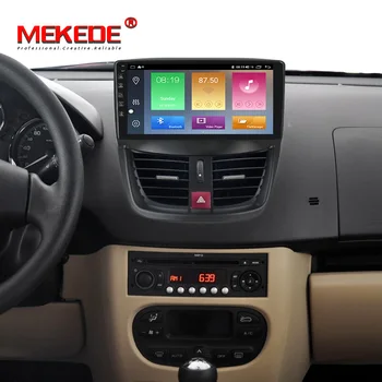 Jaunā sistēma!PX6 8cores 4+64GB android 10 automašīnas radio atskaņotājs Peugeot 207 2007-Radio Stereo Multimediju atskaņotājs, BT SWC carplay
