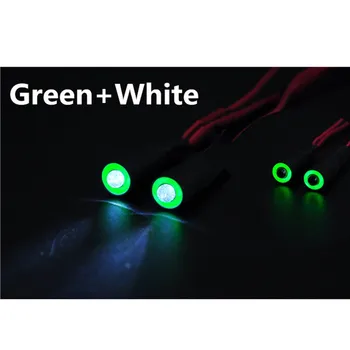 Red Green RC Rock LED Gaismas Ass SCX10 RC Auto virsbūvi, Jaunu LED Lampu Rotaļlietu Daļas Lukturu 1:10 4WD Rock Crawler