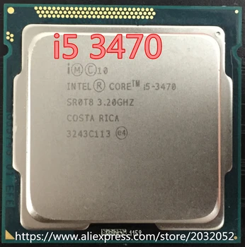 Sākotnējā lntel Core I5-3470 I5 3470 3.2 GHz Quad-Core LGA 1155 L3 Cache 6 mb lielu CPU Desktop (darba Bezmaksas Piegāde)