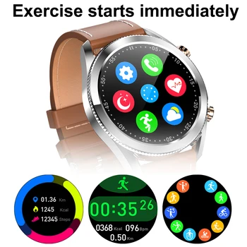 I12 Smartwatch sirdsdarbība Fitnesa Tracker Aproces Vīriešu Bluetooth Zvanu Smart Skatīties Vairākas Sporta Režīmā PK Galaxy Skatīties 3