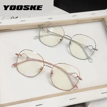 YOOSKE 2020. gadam Lielgabarīta Brilles Rāmis Sieviešu Briļļu Rāmis Datoru Brilles Vintage Pērles Dizaina Brilles