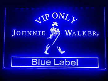 480 Tikai VIP Johnnie Walker Blue Label LED Neona Gaismas Zīme