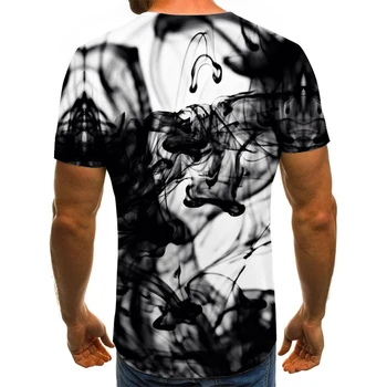Tintes stilu vīriešu T-krekls 3D creative cloud grafiskais T-krekls vasaras ikdienas topi modes apaļu kakla krekls plus lieluma streetwear