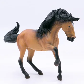CollectA Zirgu Valsts Lauksaimniecības Dzīvnieku Lusitano Ērzelis Buckskin Mērogā 1:20 Plastmasas PVC Simulācijas Rotaļlietas #88501