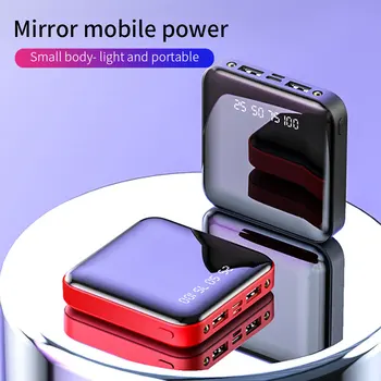 FLOVEME 20000mAh Power Bank Dual USB Portatīvo Lādētāju Spogulis Digitālo Mini Powerbank Ārējo Akumulatoru Xiaomi iPhone 11 8