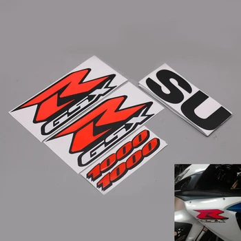 Motocycle Red GSX-R 3D Aptecētājs Komplekts Virsbūves Uzlīmes Suzuki GSXR1000 GSXR 1000 Motociklu Uzlīmes Piederumu