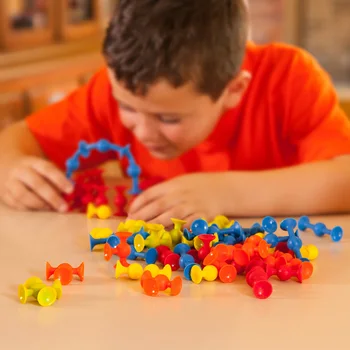 KARSTS! Pop Piesūcekņi Bloki Rotaļlietu, Mīksto Silikona Celtniecības Bloki Bērniem DIY Modeli Būvniecības Rotaļlieta Bērniem Zēni Meitenes Ziemassvētku Dāvanu
