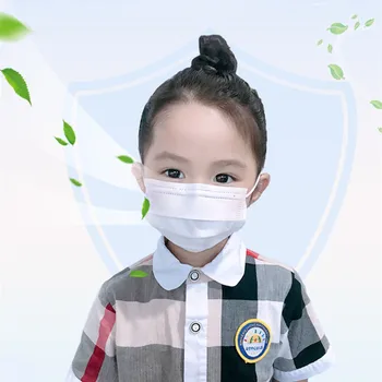 PM2.5 Baltā Bērnu Mutes Maska Anti-Putekļu Piesārņojuma Kokvilnas Drošības Maskas Bērniem Elpojošs Vienreizējās Lietošanas Non Auduma Sejas Maska