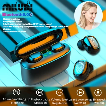 G5S TWS Mini Bluetooth Bezvadu Austiņas 9D Telpiskās Skaņas Mūzikas Austiņas Ipx7 Ūdensizturīgs Sporta Austiņu Darbu Visas Viedtālrunis