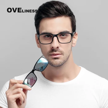 Brilles Zīmola dizainere Polarizētās Magnēta Klipsi brilles rāmis vīriešu, sieviešu, Tuvredzība, Recepšu Brilles, Optiskās saulesbrilles, Briļļu