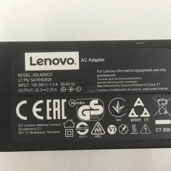 Oriģinālo lādētāju Lenovo Xiaoxin Ideapad 100S-14/15 710s-13 isk Miix 510 310S-14 piezīmjdatora strāvas adapteris 45W