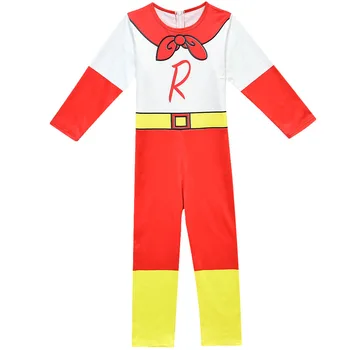 Ryan Rotaļlietas Pārskata Kostīms Bērniem Zēni Meitenes Jumpsuit Supermens Cosplay Halloween Apģērbu Bodysuits Super Cilvēks Varonis C38633CH