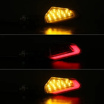 LEEPEE 2gab/set Motociklu LED Pagrieziena Signāla Gaismu Universālā Blinker Priekšā, Aizmugurē, Signāla Lampiņa DC 12V Moto Piederumi