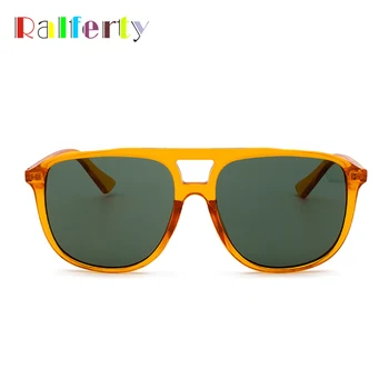Ralferty 2019 Lielizmēra Kvadrātveida Saulesbrilles Sieviešu Vintage Retro Oranža Saules Brilles UV400 Sieviešu gafas de sol mujer Oculos J1985