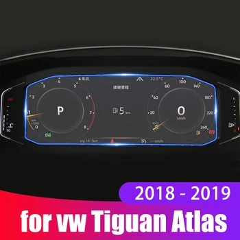 Par Volkswagen VW Tiguan Atlas 2018 2019 2020Car Paneļa Monitora Ekrāna Aizsargs Filmu Vāciņš Melns, Uzlīmes, Interjera Aksesuāri
