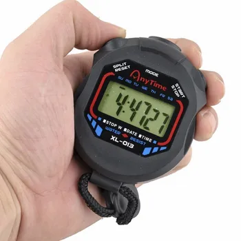Profesionālo Digitālo Rokas LCD Taimeris Chronograph Sporta Skaitītājs Hronometrs ar Siksnu XRQ88