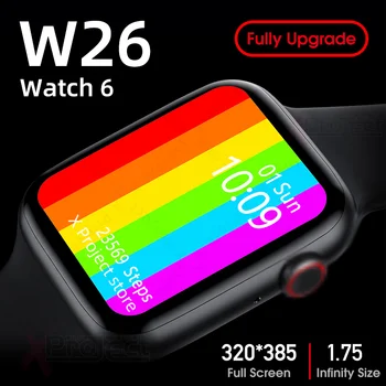 W26 smart watch Dial Bluetooth Zvanu Ķermeņa Temperatūra EKG Sirds ritma Monitors smartwatch PK svb 8 10 12 W34 K8 T600 X6 W46 Z15 Z20
