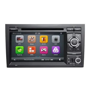 Josimle 2 Din AutoRadio Auto DVD Multimedia Player Audi A4 B6 B7 Seat Exeo S4 B6 B7 RS4 B7 2000-2012 GPS Navigācija, Stereo