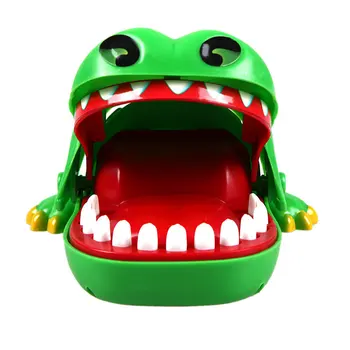 Praktisko Jokiem Nokošana Krokodilu Mutē, Zobu Sakodiens Rokas Pirkstu Aligators Bārs Spēli Funny Gags Rotaļlieta Dāvana Bērniem,Bērnu