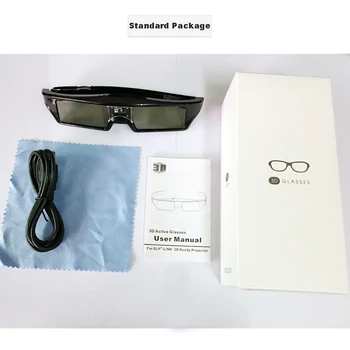 4gab/partijas 3D Aktīvās brilles slēdža uzlādējams par BenQ W1070 Optoma GT750e DLP 3D Avots Projektoru Brilles Bezmaksas Piegāde!