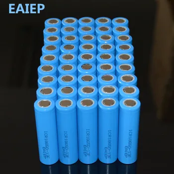 EAIEP 45Pcs/daudz 3,7 V 18650 Uzlādējams Li-ion 1300mAh Akumulators Led Torch Flashlight Rotaļlietas Kameras Bateria