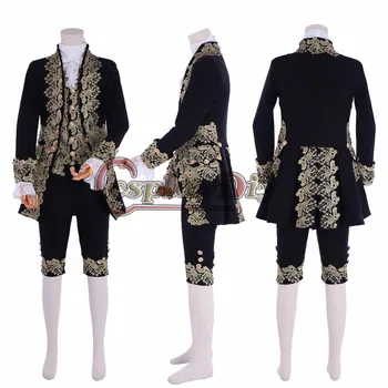 Cosplaydiy Viktorijas Džentlmenis Elegants Gotu Aristocrat 18. Gadsimta Cosplay Viduslaiku Royal Vīriešiem, Tiesa, Kleitu, Kostīmu Pasūtījuma
