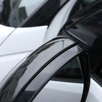 2gab Oglekļa šķiedras Stils ABS Plastmasas Sānu Atpakaļskata Spoguļa Vāciņš Vāciņš Melns Land Rover Discovery Sporta Range Rover EVOQUE Velārs