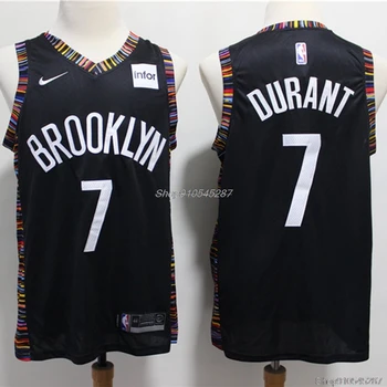 NBA Bruklinas Nets #7 Kevin Durant Vīriešu Basketbola Jersey #11 Kyrie Irving Swingman Svīteri #35 #72 Biggie Basketbola Jerseys