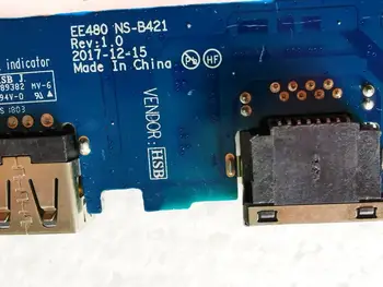 Sākotnējā Lenovo E480 JAUDA APAKŠĀ USB IO VALDES NS-B421 pārbaudītas labas bezmaksas piegāde