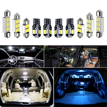 11X Balts Canbus led Automašīnas salona gaismas Pakete Komplekts 2019 2020 Nissan Altima Sedans led interjera Dome Bagāžnieka apgaismojums