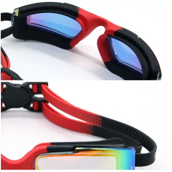 Gēla pārklājumu Silikona Anti Miglas Peldēšanas Brilles Anti-UV Regulējams Baseins Mācību Brilles Vīrieši Sievietes Peldēt briļļu pieaugušo