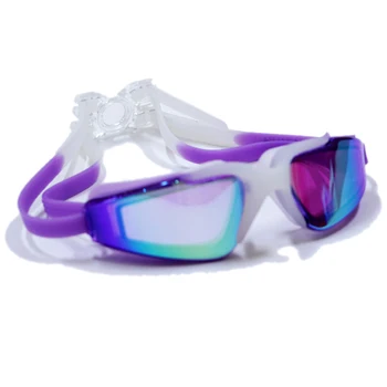 Gēla pārklājumu Silikona Anti Miglas Peldēšanas Brilles Anti-UV Regulējams Baseins Mācību Brilles Vīrieši Sievietes Peldēt briļļu pieaugušo