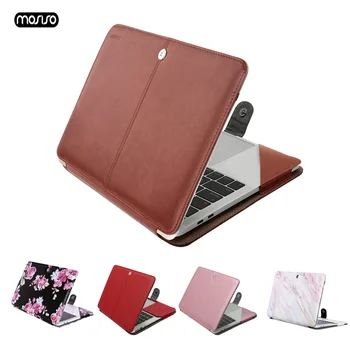 MOSISO PU Ādas Laptop Case For MacBook Air 13 collu 2018 A1932 Lietu Vāku Mac Book Jaunu Pro 13 ar Touch Bar A1706/A1708