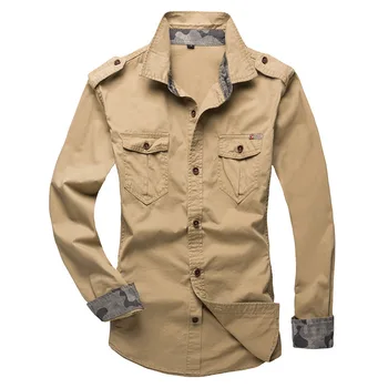 Vasaras Rudens Militārā Stila Modes Kravas Krekli Vīriešu Gaisa Spēku Taktiskā Armijas Kaujas Ikdienas Drēbes Jaciņa Kokvilnas Krekli