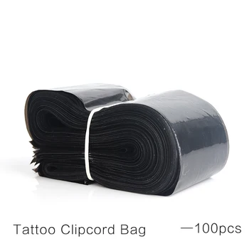 YILONG 100gab Tetovējums Mašīna Pen & Klips Vadu Piedurknēm Somas Piegādes Black Vienreizējās lietošanas Attiecas Somas Tetovējums Mašīna & Klips Vadu