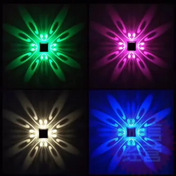 LED Sienas Lampas 3W Iekštelpu gaismas armatūra Laukumā Sienu gaismas, ko izmanto guļamistabā, Dzīvojamā istabā, koridorā, eju TV fons apdare