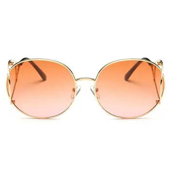 2017 Jaunā Luksusa Sieviešu Saulesbrilles Ovāla Zīmola Vintage Slīpums Toņos Modes Saules Brillēm, Gafas De Sol Oculos De Sol Feminino 708R