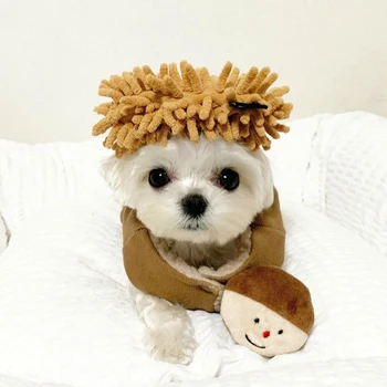 Smieklīgi korejas karstā pārdošanas plīša suns pīkstošs rotaļlietas kāposti kukurūza kastaņu kucēns košļāt rotaļlietas interaktīvas kaķis rotaļlietas pet suņu Apmācības mazajiem suņiem