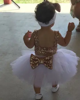 Pudcoco Meitene Drēbes Princess Bērnu Meitene Vizuļi Topi+Tutu 3pcs Tērpiem Puse Kleita Sundress AU