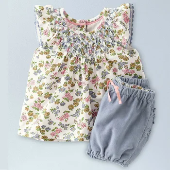 Maz maven komplekti meitenēm, Ziedi, Baby Kids Meiteņu Apģērbu Komplekti Vasaras Bērnu, Meiteņu Apģērbs, Uzvalki 1gb Krekls +Bikses