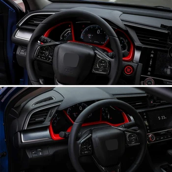 Honda 10. Civic 2019 2020 2018 2017 2016 Auto Domuzīme Kuģa Instrumentu Panelis Paneļa Apdare nosedzošais ietvars Interjera Liešanas Acces