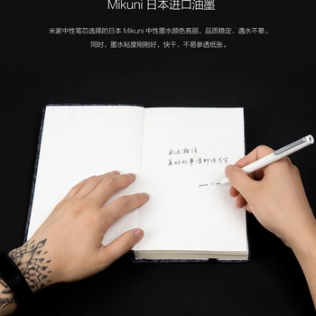 Sākotnējā Xiaomi Mijia Zīme Pildspalvas melnu Tinti MI Pildspalvu 9.5 mm Parakstīšanas Pildspalvu PREMEC Gluda Šveice Piepildīt MiKuni Japāna Tintes