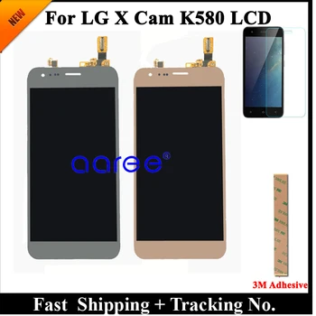 Testēti LCD Displejs Priekš LG X Cam LCD Ekrāns K580 Displejs X Cam K580DS K580I displejs LCD Ekrānā Pieskarieties Digitizer Montāža