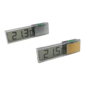 1 Gab. LCD Auto termometrs Augstas Kvalitātes Auto 3D Digitālā Platums Termometrs Uzlīme Rotājumu Piederumi