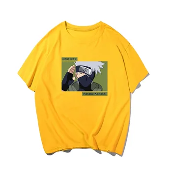 Hatake Kakashi 6 Krāsu NARUTO T Krekls Japānas Anime Unisex Īsās Piedurknes Zaudēt Top Vīriešu Kokvilnas T-krekls Harajuku Grafiskais Tshirt