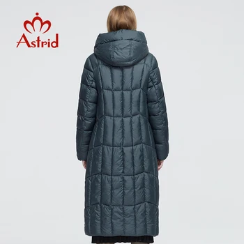 Astrid 2020 Jaunas Ziemas Sieviešu mētelis sievietēm garās siltās parka Pleds modes bieza Jaka kapuci Bio-uz Leju sieviešu apģērbu Dizaina 9546