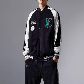 2020. Gada Rudenī Japānas Streetwear Beisbola Jaka Vīriešu Apģērbu Harajuku Bomber Jacket Korejiešu Stila Apģērbu Modes Mētelis, Vīriešu