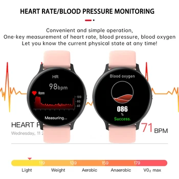 LIGE2020 Jaunu Smart skatīties Dāmas vīriešiem ar skārienekrānu fitnesa tracker asinsspiediens, miega smart pulkstenis dāmas smartwatch par Xiaomi