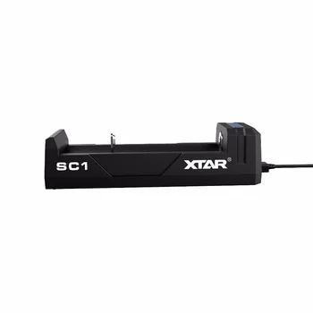 XTAR SC1 USB Attiecas uz 3,6 V/3,7 V uzlādējams 18650/18700/20700/21700/22650/25500/26650 Li-ion baterijām.